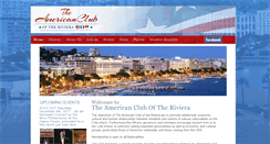 Desktop Screenshot of americanclubriviera.com